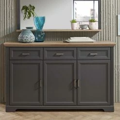 Reanna Shop -Reanna Shop 102cm hohe kombi kommode im country style in grau eichefarben thumbs 01