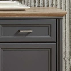 Bestpreis ❤️ 102cm Hohe Kombi-Kommode Im Country Style - Thumbs ❤️ -Reanna Shop 102cm hohe kombi kommode im country style in grau eichefarben thumbs 02