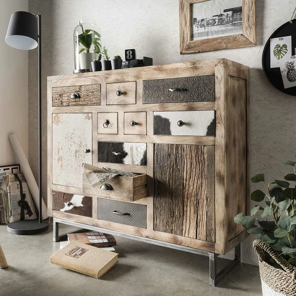 Budget ⌛ 115x103x36 Große Kommode Aus Recyclingholz - Calcalero ❤️ 2 Budget ⌛ 115x103x36 Große Kommode Aus Recyclingholz - Calcalero ❤️ – Bild 2