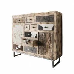 Budget ⌛ 115x103x36 Große Kommode Aus Recyclingholz - Calcalero ❤️