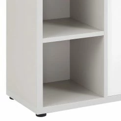 Bester Verkauf ⌛ 118x111x40 Büro Kommode Mit 2 Schubladen & 2 Türen - Tederana ✨ -Reanna Shop 118x111x40 buero kommode mit 2 schubladen 2 tueren 3 faechern in grau tederana 02