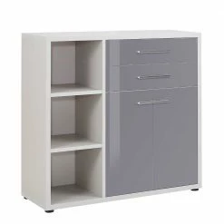 Bester Verkauf ⌛ 118x111x40 Büro Kommode Mit 2 Schubladen & 2 Türen - Tederana ✨