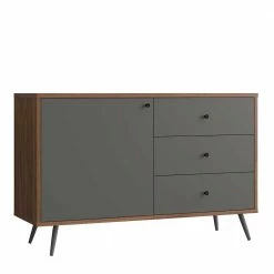 Top 10 😀 118x76x40 Skandi Kombi-Kommode In Grau - Nuies 🥰