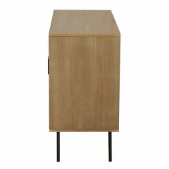 Blitzangebot 😍 120x76x39 3-türige Kommode Mit Wiener Geflecht - Esholda 🛒 -Reanna Shop 120x76x39 3 tuerige kommode mit wiener geflecht in natur mit schwarz esholda 03