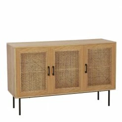 Blitzangebot 😍 120x76x39 3-türige Kommode Mit Wiener Geflecht - Esholda 🛒