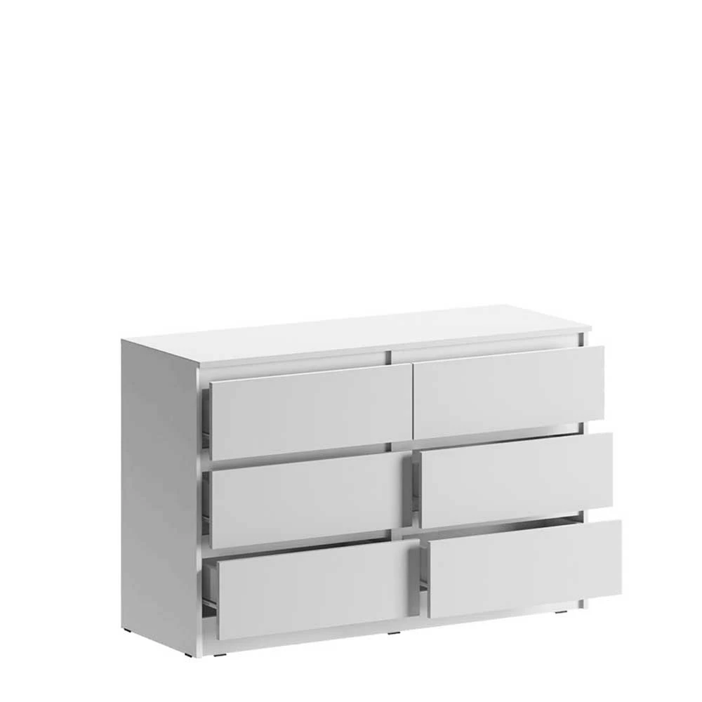 Budget ✨ 120x77x45 Kommode Mit Sechs Schubladen - Renema 🥰 1 Budget ✨ 120x77x45 Kommode Mit Sechs Schubladen - Renema 🥰