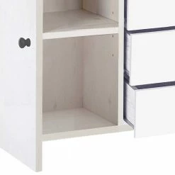 Coupon ⭐ 120x78x35 Kombi Kommode In Weiß Mit Schwarz - Nokios ✔️ 11 Coupon ⭐ 120x78x35 Kombi Kommode In Weiß Mit Schwarz - Nokios ✔️ -Reanna Shop 120x78x35 kombi kommode in weiss mit schwarz mit metallgriffen nokios 05