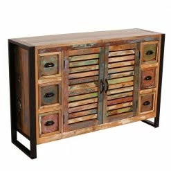 Budget 🔥 120x80x35 Shabby Chic Kommode Aus Buntem Altholz - Vosbadus 🎉 8 Budget 🔥 120x80x35 Shabby Chic Kommode Aus Buntem Altholz - Vosbadus 🎉 -Reanna Shop 120x80x35 shabby chic kommode aus buntem altholz schwarzem metall vosbadus 02