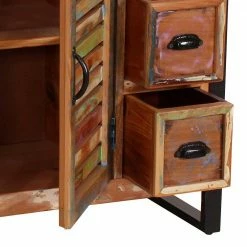 Budget 🔥 120x80x35 Shabby Chic Kommode Aus Buntem Altholz - Vosbadus 🎉 11 Budget 🔥 120x80x35 Shabby Chic Kommode Aus Buntem Altholz - Vosbadus 🎉 -Reanna Shop 120x80x35 shabby chic kommode aus buntem altholz schwarzem metall vosbadus 05