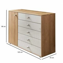 Rabatt 👏 120x86x43 Kommode Mit Tür & 5 Schubladen - Emdsiva ✔️ 9 Rabatt 👏 120x86x43 Kommode Mit Tür & 5 Schubladen - Emdsiva ✔️ -Reanna Shop 120x86x43 kommode mit tuer 5 schubladen in beige glas eiche dekor emdsiva 04