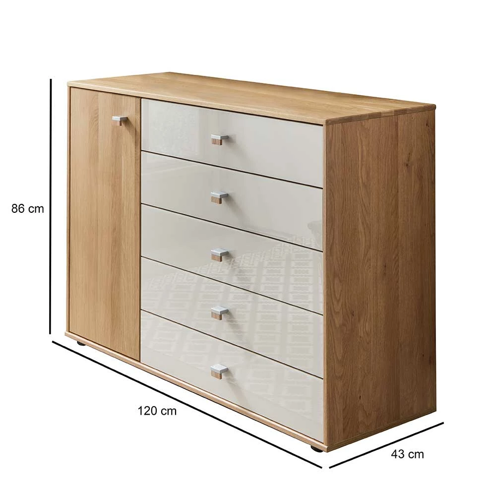 Rabatt 👏 120x86x43 Kommode Mit Tür & 5 Schubladen - Emdsiva ✔️ 5 Rabatt 👏 120x86x43 Kommode Mit Tür & 5 Schubladen - Emdsiva ✔️ – Bild 5