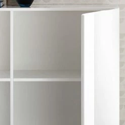 Auslauf 🛒 121x90x44 2-türige Kommode Auf Sockel - Kerym ✔️ 10 Auslauf 🛒 121x90x44 2-türige Kommode Auf Sockel - Kerym ✔️ -Reanna Shop 121x90x44 2 tuerige kommode auf sockel in weiss hochglanz kerym 04