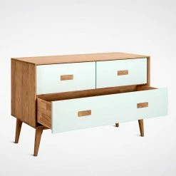 Billig 🤩 123x77x50 Kommode In Weiß & Eiche - Julecas 🧨 8 Billig 🤩 123x77x50 Kommode In Weiß & Eiche - Julecas 🧨 -Reanna Shop 123x77x50 kommode in weiss eiche mit drei schubladen soft close julecas 02