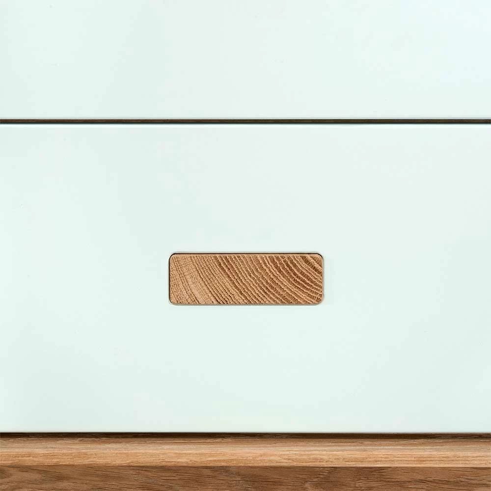 Billig 🤩 123x77x50 Kommode In Weiß & Eiche - Julecas 🧨 4 Billig 🤩 123x77x50 Kommode In Weiß & Eiche - Julecas 🧨 – Bild 4