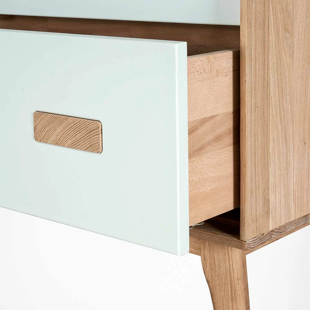 Billig 🤩 123x77x50 Kommode In Weiß & Eiche - Julecas 🧨 6 Billig 🤩 123x77x50 Kommode In Weiß & Eiche - Julecas 🧨 – Bild 6