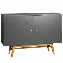 Bestes Angebot 🌟 124x87x42 Türen Kommode Zweifarbig - Vinosca ✔️