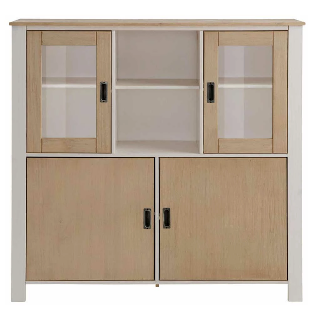 Billig ✔️ 125x120x35 Highboard Scandi Style Zweifarbig - Airina 😀 3 Billig ✔️ 125x120x35 Highboard Scandi Style Zweifarbig - Airina 😀 – Bild 3