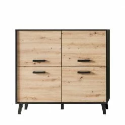 Bestpreis 😉 126x118x40 4-türige Kommode Modern - Paniera ⌛