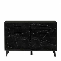 Am billigsten 🌟 126x85x40 Kommode Im Marmor Look - Jaennos 🎁