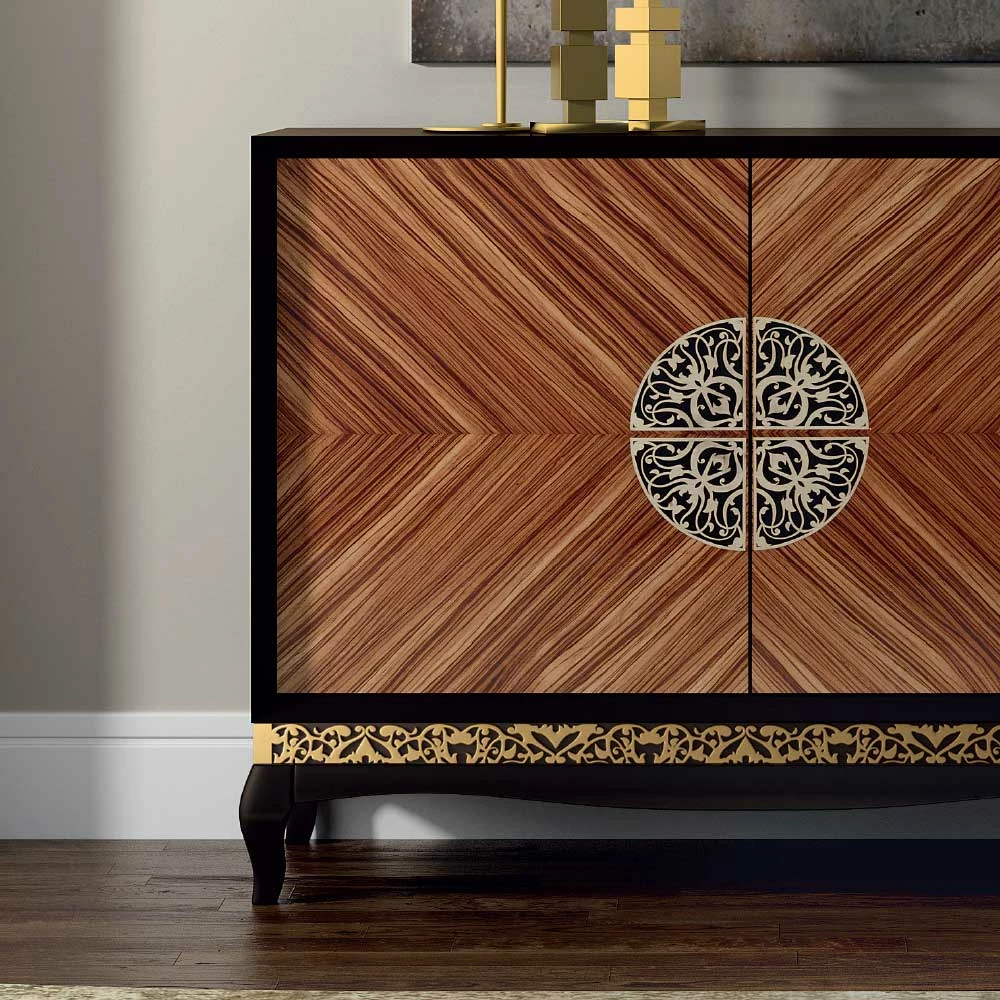 Auslauf 🎉 128x100x52 Designkommode Mit Türen - Strada 👍 2 Auslauf 🎉 128x100x52 Designkommode Mit Türen - Strada 👍 – Bild 2