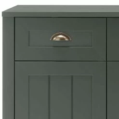 Bester Verkauf 🥰 130cm Landhaus Sideboard In Dunkelgrün - Niestov 💯 -Reanna Shop 130cm landhaus sideboard in dunkelgruen mit glas einsatz niestov 04