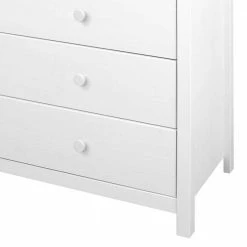 Auslauf ✔️ 130x80x45 Skandi Kommode Mit Sechs Schubladen - Etrinas 🔔 -Reanna Shop 130x80x45 skandi kommode mit sechs schubladen in weiss lackiert aus kiefernholz etrinas 03