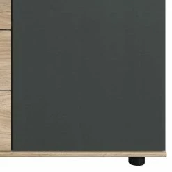 Schlussverkauf 😀 130x83x41 Kommode In Eiche & Dunkelgrau - Puvina 🎁 -Reanna Shop 130x83x41 kommode in eiche dunkelgrau 2 tuerig 4 schubladen puvina 04