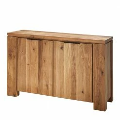 Am billigsten 🔥 130x8x45 Türen-Kommode Aus Geölter Wildeiche - Sympatia 👏