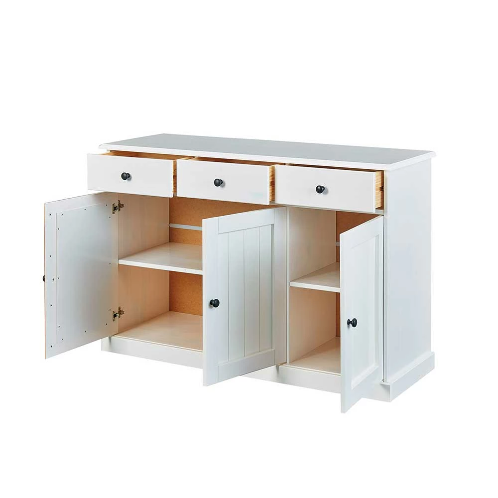 Blitzangebot 🎉 131x86x45 Country Anrichte In Weiß - Vatina ⌛ 2 Blitzangebot 🎉 131x86x45 Country Anrichte In Weiß - Vatina ⌛ – Bild 2
