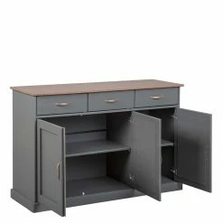 Billig ✨ 131x86x45 Landhaus Anrichte In Grau & Braun - Nepplan 🎉 8 Billig ✨ 131x86x45 Landhaus Anrichte In Grau & Braun - Nepplan 🎉 -Reanna Shop 131x86x45 landhaus anrichte in grau braun aus kiefer massivholz nepplan 02