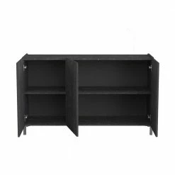 Blitzangebot 🎉 132x82x42 3-türige Kommode In Marmor-Optik - Mespiva 🛒 -Reanna Shop 132x82x42 3 tuerige kommode in marmor optik schwarz mit hellgrau mespiva 02