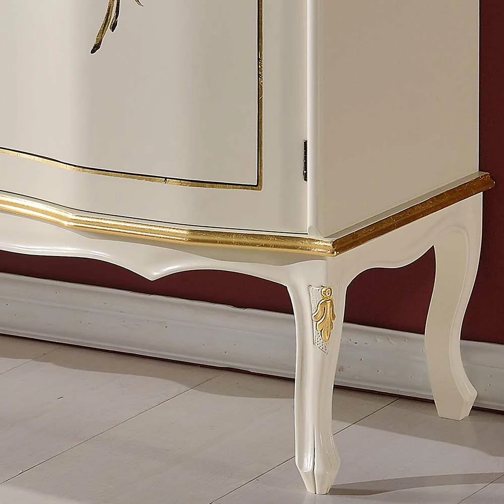 Bestes Angebot 🛒 133x90x42 Barockstil Anrichte In Weiß & Gold - Iviada ⌛ 2 Bestes Angebot 🛒 133x90x42 Barockstil Anrichte In Weiß & Gold - Iviada ⌛ – Bild 2