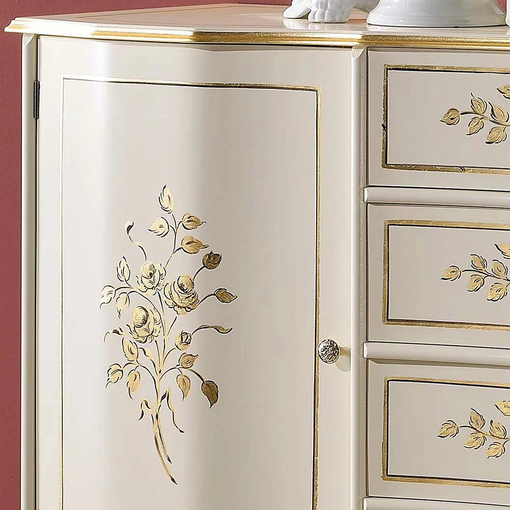 Bestes Angebot 🛒 133x90x42 Barockstil Anrichte In Weiß & Gold - Iviada ⌛ 4 Bestes Angebot 🛒 133x90x42 Barockstil Anrichte In Weiß & Gold - Iviada ⌛ – Bild 4