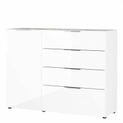 Beste Bewertungen von 🤩 134x101x42 Cm Kommode In Weiß Mit Glas - Rufu ❤️