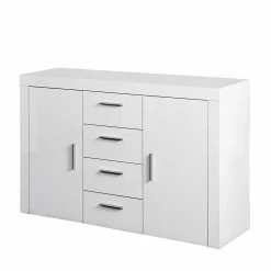 Besorgen 👍 134x86x40 Hochglanz Kommode Mit 2 Türen - Runicava 🎁