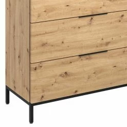 Schlussverkauf 🔔 135x113x40 Hohe Kombi-Kommode In Asteiche Dekor - Vunsci 🧨 9 Schlussverkauf 🔔 135x113x40 Hohe Kombi-Kommode In Asteiche Dekor - Vunsci 🧨 -Reanna Shop 135x113x40 hohe kombi kommode in asteiche dekor mit griffen aus metall vunsci 03