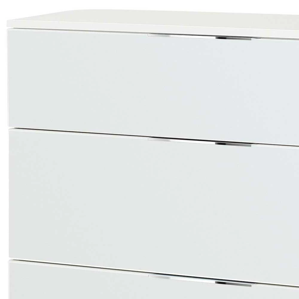 Großhandel 🥰 136x100x40 Weiße Kombi-Kommode Glasbeschichtet - Onstruda 👍 4 Großhandel 🥰 136x100x40 Weiße Kombi-Kommode Glasbeschichtet - Onstruda 👍 – Bild 4