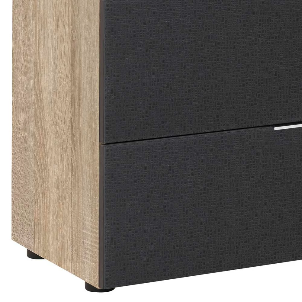 Neu ✔️ 136x99x40 Große Kommode In Anthrazit Glas - Mangoa 😍 4 Neu ✔️ 136x99x40 Große Kommode In Anthrazit Glas - Mangoa 😍 – Bild 4