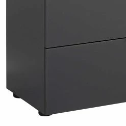 Brandneu 🛒 136x99x40 Kommode Mit Vier Schubladen & Tür - Ejedan 🤩 -Reanna Shop 136x99x40 kommode mit vier schubladen tuer in anthrazit ejedan 02