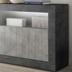 Bestes Angebot 😉 138x86x43 Design-Kommode In Grau Zweifarbig - Casmas ✔️ 7 Bestes Angebot 😉 138x86x43 Design-Kommode In Grau Zweifarbig - Casmas ✔️ -Reanna Shop 138x86x43 design kommode in grau zweifarbig dekor beton dunkelgrau casmas 02