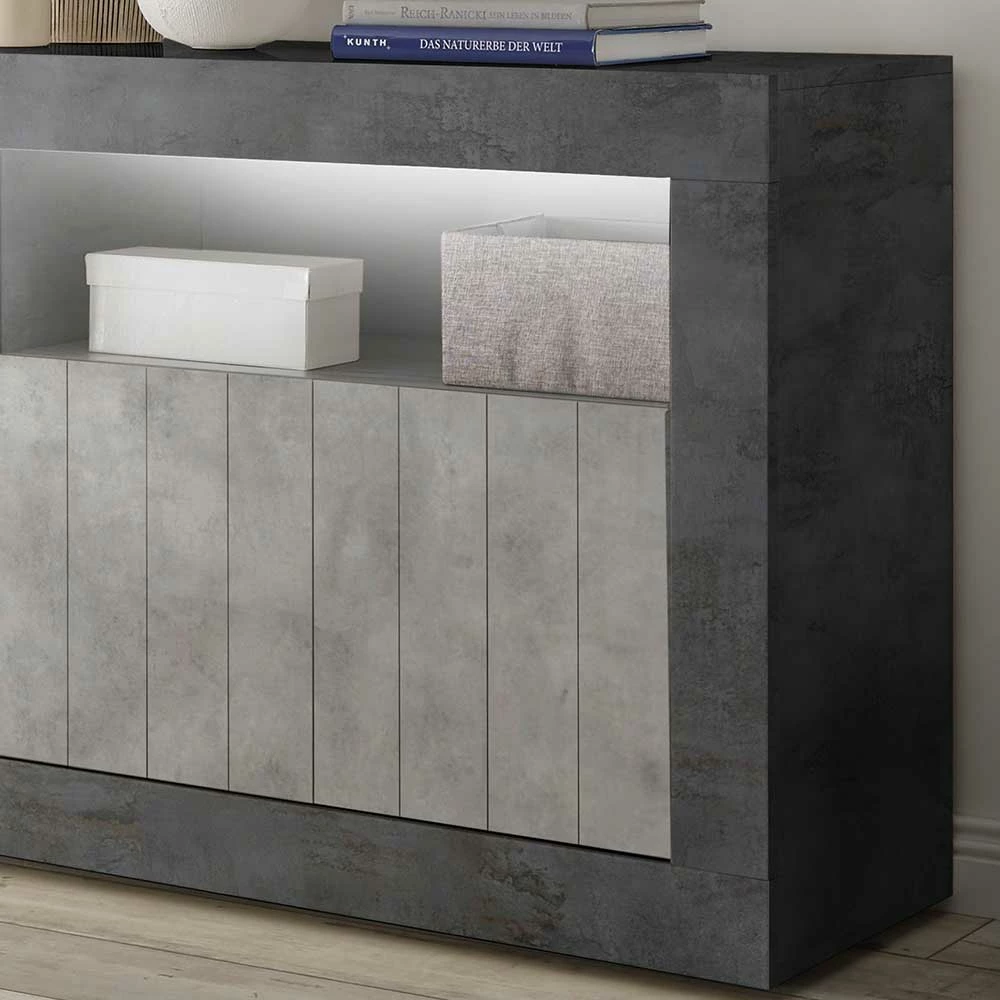 Bestes Angebot 😉 138x86x43 Design-Kommode In Grau Zweifarbig - Casmas ✔️ 3 Bestes Angebot 😉 138x86x43 Design-Kommode In Grau Zweifarbig - Casmas ✔️ – Bild 3