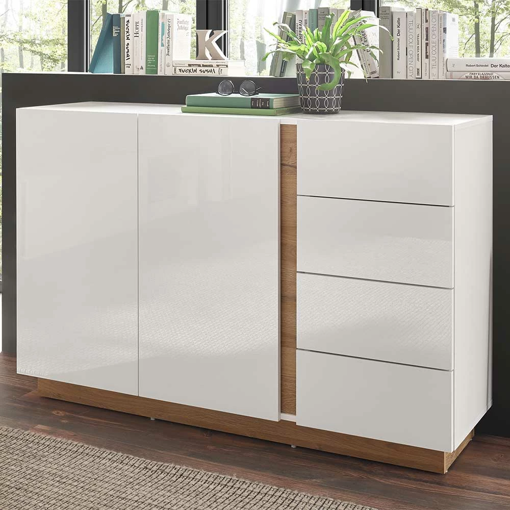 Bestes Angebot 🎉 138x91x40 Cm Wohnzimmer Kommode Zweifarbig - Myrda ✔️ 2 Bestes Angebot 🎉 138x91x40 Cm Wohnzimmer Kommode Zweifarbig - Myrda ✔️ – Bild 2