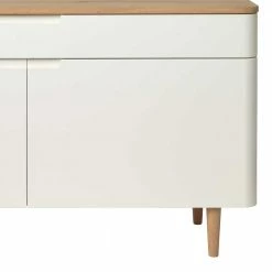 Aktion ✨ 140x76x45 Türen Kommode Mit Schublade - Svessia 🛒 7 Aktion ✨ 140x76x45 Türen Kommode Mit Schublade - Svessia 🛒 -Reanna Shop 140x76x45 tueren kommode mit schublade in weiss mit eiche bianco svessia 02