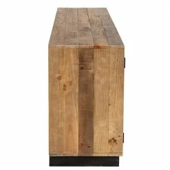 Schlussverkauf 🤩 140x80x44 Kombikommode Mit Sockelgestell - Dulcinus ⌛ -Reanna Shop 140x80x44 kombikommode mit sockelgestell aus recyclingholz pinie zweifarbig dulcinus 02