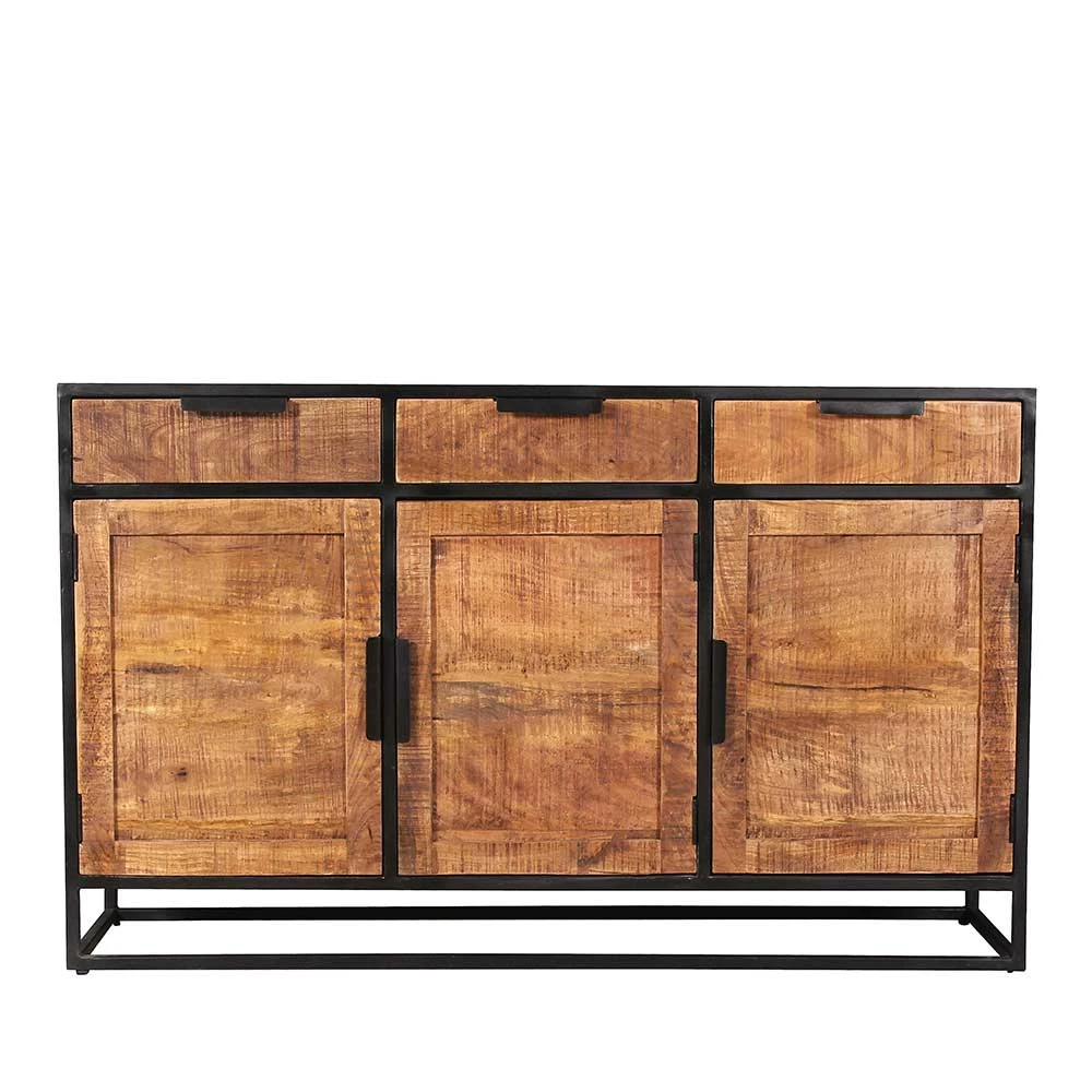 Angebote 👍 140x90x40 Rustikale Kommode Mit Bügelgestell - Evradon 🧨 4 Angebote 👍 140x90x40 Rustikale Kommode Mit Bügelgestell - Evradon 🧨 – Bild 4