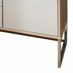 Coupon 🎁 141x105x43 Sideboard In Beige Glas - Crascanu ✨ 9 Coupon 🎁 141x105x43 Sideboard In Beige Glas - Crascanu ✨ -Reanna Shop 141x105x43 sideboard in beige glas und eiche bianco dekor chrom crascanu 04
