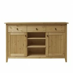 Angebote 🤩 144x91x40 Landhaus Anrichte Aus Kiefer Massivholz - Krems ✨