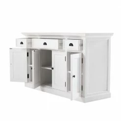 Coupon 🎁 145x85x50 Landhaussideboard In Weiß - Venzeno 🎁 -Reanna Shop 145x85x50 landhaussideboard in weiss aus mahagoni holz mdf venzeno 03