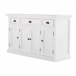 Coupon 🎁 145x85x50 Landhaussideboard In Weiß - Venzeno 🎁