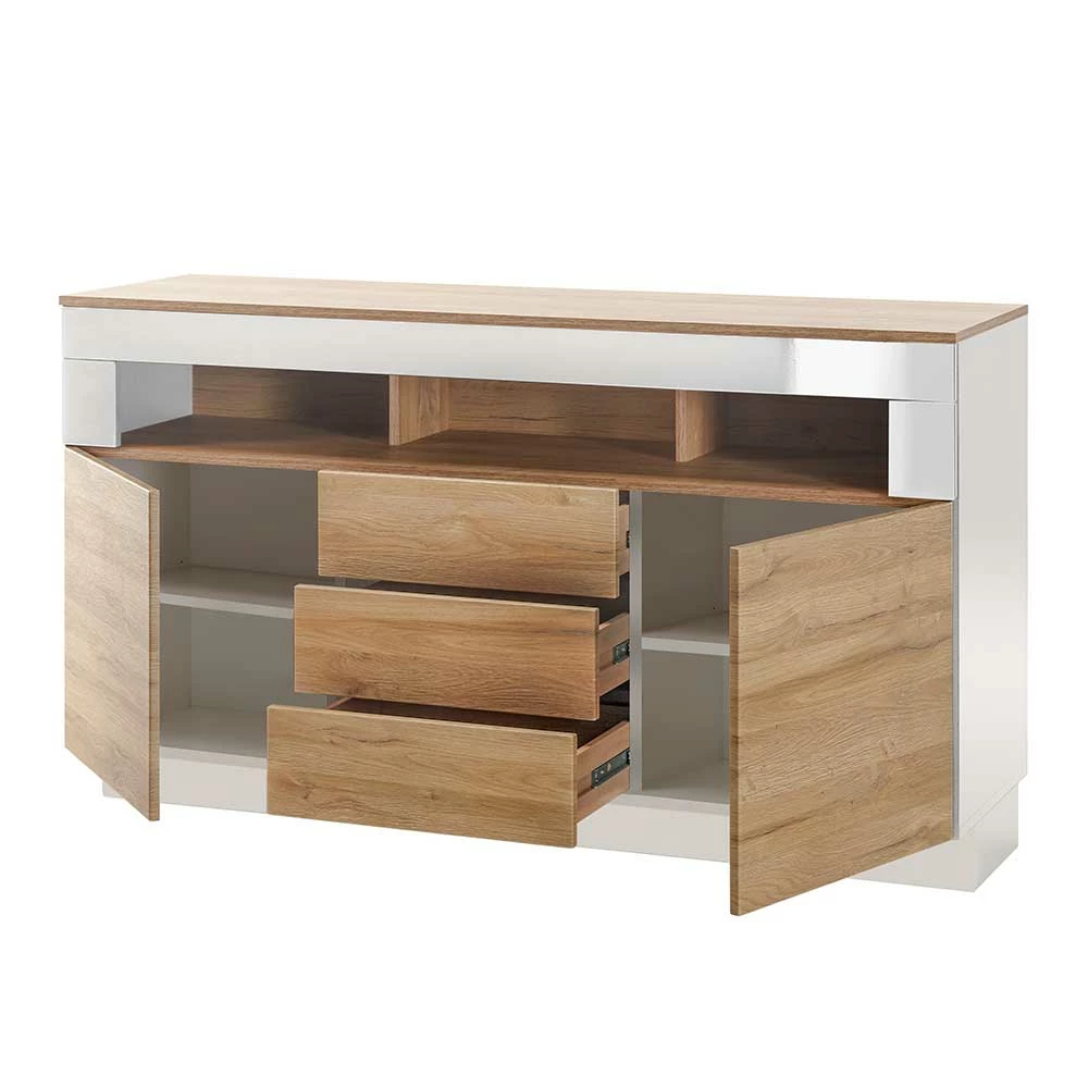 Billig 😀 149x85x43 Design Sideboard Mit Offenem Fach - Dailin ✔️ 5 Billig 😀 149x85x43 Design Sideboard Mit Offenem Fach - Dailin ✔️ – Bild 5